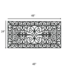 Natural Rubber Doormat Home Textile 24 H X 48 W X 5/8" Size Mat for Home Garden Kitchen Ramp Pool Restaurant Garage Floor Mat