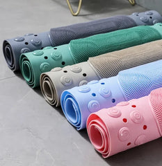 Shower Bath Mat Foot Massager with Non-Slip Suction Cups Bathroom Mat Silicone Suction Cup Massage Brush for Bathroom Use