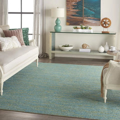 Essentials 4' x 6' Navy Blue Fabric Outdoor Area Rug (4' x 6')