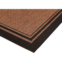 Indoor Outdoor Classic Flatweave Area Rug, Stain & UV Resistant Carpet, Deck, Patio, Poolside & Mudroom, 5x7 Ft Standard, Rugs