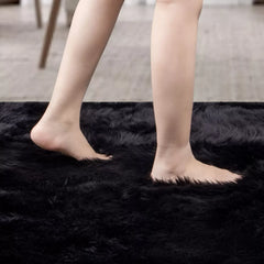 BedStory Sheepskin Rug 2X3 - 4X6 Ft Area Rug Faux Fur Rug for Bedroom Bedside Living Room Plush Soft Rug Luxury Home Decoration