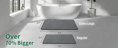 Super Absorbent Diatomaceous Earth Bath Mat Large, Quick Drying Non-Slip Diatomite Stone Bath Mats (Extra Large 31.5" x 19.7")