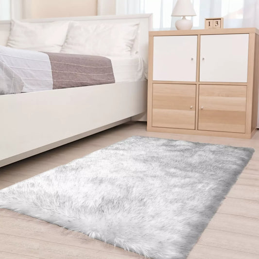 BedStory Sheepskin Rug 2X3 - 5X7 Ft Area Rug, Faux Fur Rug for Bedroom Bedside, Fluffy Rugs for Living Room, Luxury Decoration