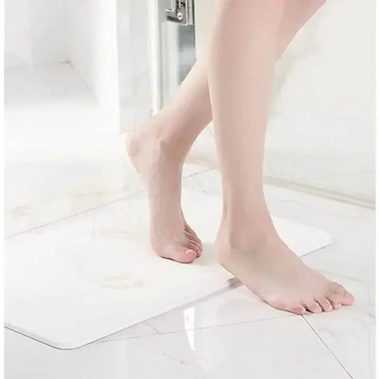 Stone Bath Mat for Bathroom Stone Shower Mat Diatomaceous Earth Mat Non-Slip Super Absorbent Quick Drying Mats Diatomaceous Mats