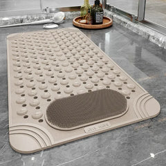 Shower Bath Mat Foot Massager with Non-Slip Suction Cups Bathroom Mat Silicone Suction Cup Massage Brush for Bathroom Use