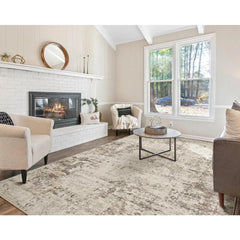 10x14 area carpet Living Room carpet - washable neutral modern abstract soft thin