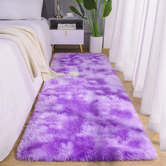 Fluffy Runner Rugs for Bedroom Living Room Soft Shag Rug 3x5 Feet, Non Slip ,Fuzzy Bedside Rug for Kids Boys Room Home Decor