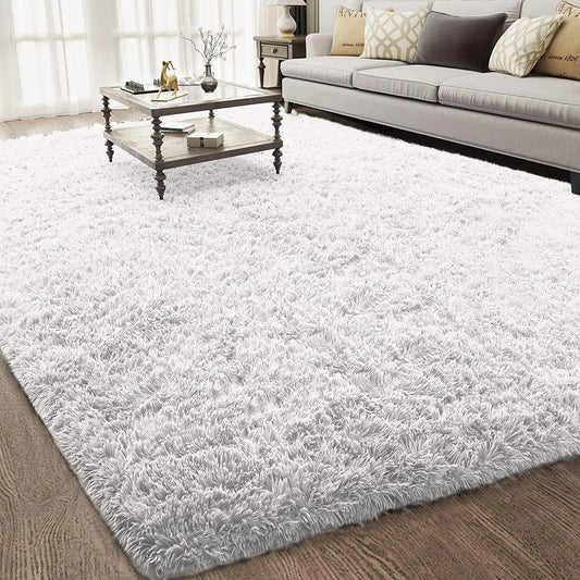 6x9 Rugs for Living Room, Large Fluffy Carpet, Fuzzy Plush Navy Shag Comfy Soft, Non-Slip Indoor Floor,for Kids Boys Girls