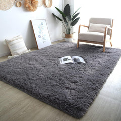 7X10 Area Rugs For Living Room: Grey Area Rug 7 X 10 Carpets For Living Room - Shag Area Rug Modern Indoor Soft Shaggy Fuzzy