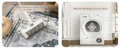 Orhopui Area Rug Washable Rug Low-Pile Machine Washable Vintage Rugs for Living Room