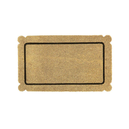Shell Square Coir Doormat  Floor Mat Home Garden  18"H X 30"W