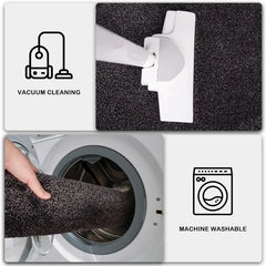 Dirt Trapper Door Mat 31.5" X 70", Non-Slip Machine Washable Entry Rug, Shoe Scraper, Dog Doormat, Super Absorbent Welcome