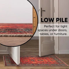2x3 Rug - Machine Washable Entry Rug with Non-Slip Backing, Ideal for Enteryway, Kitchen, Bathroom,