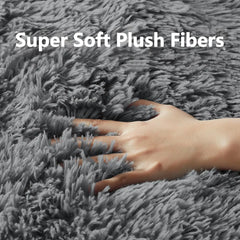 6x9 Rugs for Living Room, Large Fluffy Carpet, Fuzzy Plush Navy Shag Comfy Soft, Non-Slip Indoor Floor,for Kids Boys Girls