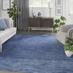 Essentials 4' x 6' Navy Blue Fabric Outdoor Area Rug (4' x 6')