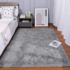 Super Soft Shaggy Rug Fluffy Bedroom Carpets, 5x8 Feet Grass Green, Modern Indoor Fuzzy Plush Area Rugs for