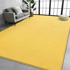 Large Area Rugs for Living Room Bedroom, 4x6 Feet Burgundy Red Rug, Minimalist Modern Shag Rug, Soft Thick Memory