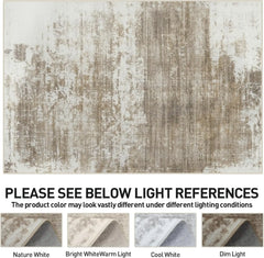 8x10 Area Rugs Washable Rug: Large Modern Abstract Living Room Rug Soft Anti-Skid Thin Carpet Indoor Floor Non-Shedding