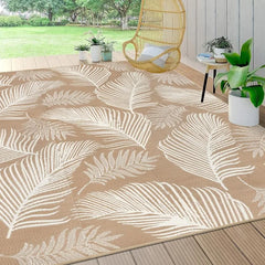 Waterproof Outdoor Rug 9x12, Reversible Plastic Straw Patio Camping Rug, Indoor Outdoor RV Mat Carpet for Deck,