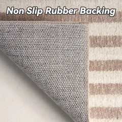 5'x7' Area Rugs for Living Room Jacquard Textured Modern Rugs Soft Geometric Rug for Bedroom Mid Century Washable Rug