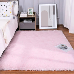 Super Soft Shaggy Rug Fluffy Bedroom Carpets, 5x8 Feet Grass Green, Modern Indoor Fuzzy Plush Area Rugs for