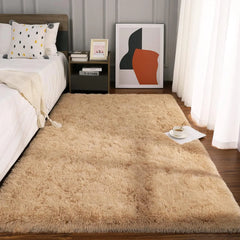 Super Soft Shaggy Rug Fluffy Bedroom Carpets, 5x8 Feet Grass Green, Modern Indoor Fuzzy Plush Area Rugs for