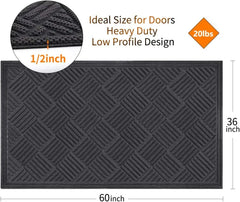 Door Mat Outdoor, Welcome Mats Outside, Large Front Door Mats, Doormat Indoor Entrance, Outdoor Mat, Anti-Slip Rubber Door