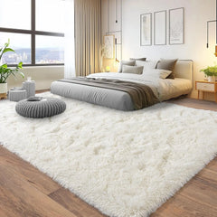 8x10 Rug for Living Room, Fuzzy Plush Large Area Rug, Fluffy Modern Shag Non Slip Soft Furry Carpet for Bedroom Kids Room