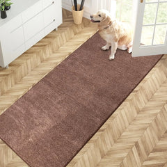 Dirt Trapper Door Mat 31.5" X 70", Non-Slip Machine Washable Entry Rug, Shoe Scraper, Dog Doormat, Super Absorbent Welcome