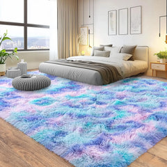 8x10 Rug for Living Room, Fuzzy Plush Large Area Rug, Fluffy Modern Shag Non Slip Soft Furry Carpet for Bedroom Kids Room