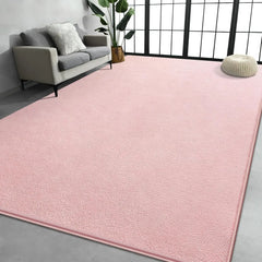 Large Area Rugs for Living Room Bedroom, 4x6 Feet Burgundy Red Rug, Minimalist Modern Shag Rug, Soft Thick Memory