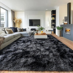 8x10 Rug for Living Room, Fuzzy Plush Large Area Rug, Fluffy Modern Shag Non Slip Soft Furry Carpet for Bedroom Kids Room