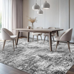 Area Rug Living Room Rugs - 9x12 Large Soft Indoor Neutral Modern Abstract Low Pile Washable Rug Carpet for Bedroom Dining