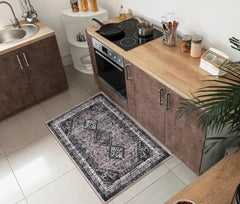 2x3 Rug - Machine Washable Entry Rug with Non-Slip Backing, Ideal for Enteryway, Kitchen, Bathroom,