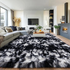 8x10 Rug for Living Room, Fuzzy Plush Large Area Rug, Fluffy Modern Shag Non Slip Soft Furry Carpet for Bedroom Kids Room