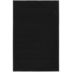 54 x 78 Titan Solid Black Durable Indoor Area Rug