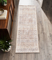 Neutral Persian Indoor 2.5' x 7' Runner Rug