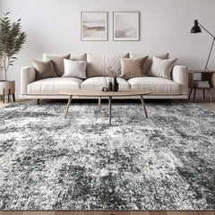 Area Rug Living Room Rugs - 9x12 Large Soft Indoor Neutral Modern Abstract Low Pile Washable Rug Carpet for Bedroom Dining