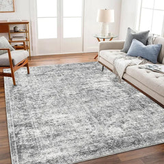 6x9 Washable Rug  Vintage Rug Traditional Floor Cover Thin Rug Retro Kitchen Indoor Distressed Non Slip Carpet