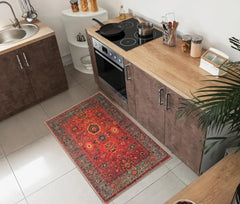 2x3 Rug - Machine Washable Entry Rug with Non-Slip Backing, Ideal for Enteryway, Kitchen, Bathroom,