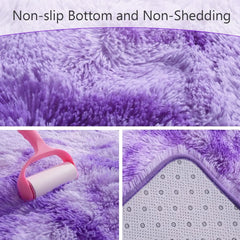 Fluffy Runner Rugs for Bedroom Living Room Soft Shag Rug 3x5 Feet, Non Slip ,Fuzzy Bedside Rug for Kids Boys Room Home Decor