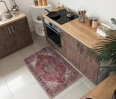 2x3 Rug - Machine Washable Entry Rug with Non-Slip Backing, Ideal for Enteryway, Kitchen, Bathroom,
