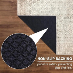 2x3 Rug - Machine Washable Entry Rug with Non-Slip Backing, Ideal for Enteryway, Kitchen, Bathroom,