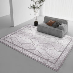 Vintage Bordered Washable Area Rugs 6x9, Soft Rugs for Living Room Non-Shedding Modern Bedroom Rug,