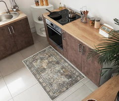 2x3 Rug - Machine Washable Entry Rug with Non-Slip Backing, Ideal for Enteryway, Kitchen, Bathroom,
