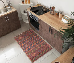 2x3 Rug - Machine Washable Entry Rug with Non-Slip Backing, Ideal for Enteryway, Kitchen, Bathroom,