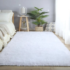 Area Rug (5x7 Feet) for Indoor, Kids Bedroom Living Room, Non-Skid Modern Nursery Faux Fur Fluffy Plush Rugs, Carpet