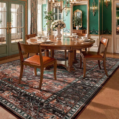 9x12 Area Rugs for Living Room - Boho Non-Slip Washable Rug Ultra-Thin Stain Resistant Large Rugs Throw Non Shedding Rug