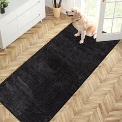 Dirt Trapper Door Mat 31.5" X 70", Non-Slip Machine Washable Entry Rug, Shoe Scraper, Dog Doormat, Super Absorbent Welcome