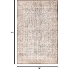 2x3 Rug - Machine Washable Entry Rug with Non-Slip Backing, Ideal for Enteryway, Kitchen, Bathroom,